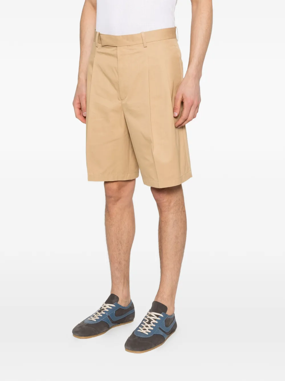  Jil Sander Pocket Pleated Shorts - Neutrals 