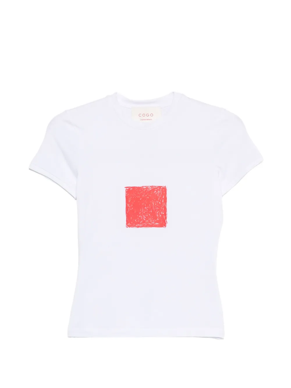 CO.GO T-shirt con stampa - Bianco