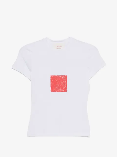 CO.GO square-print T-shirt