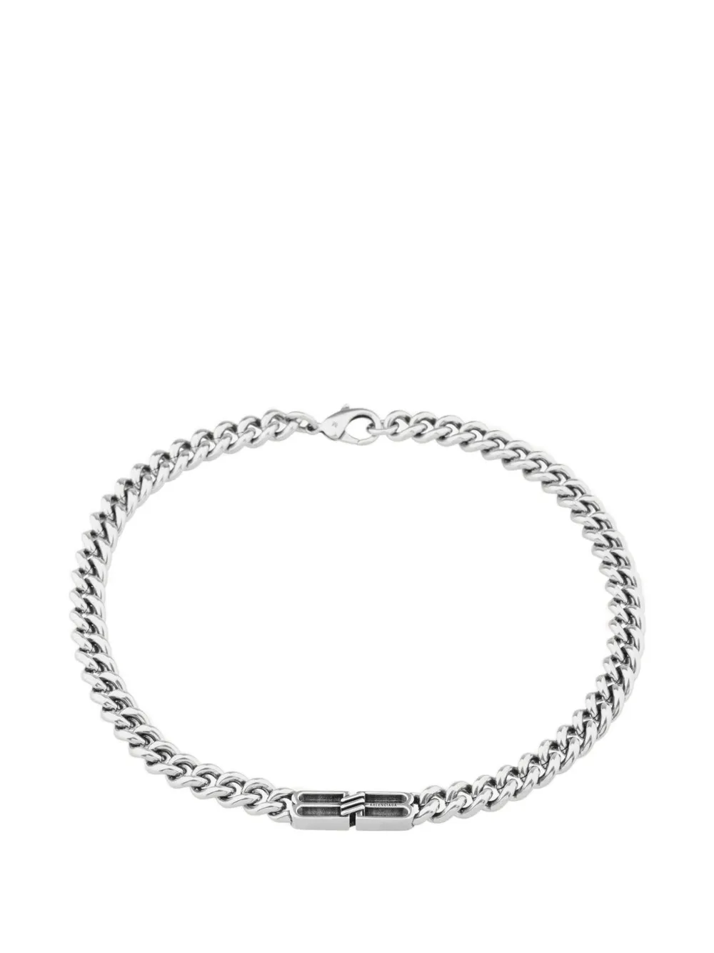 Balenciaga Bb Icon chain necklace - Silber