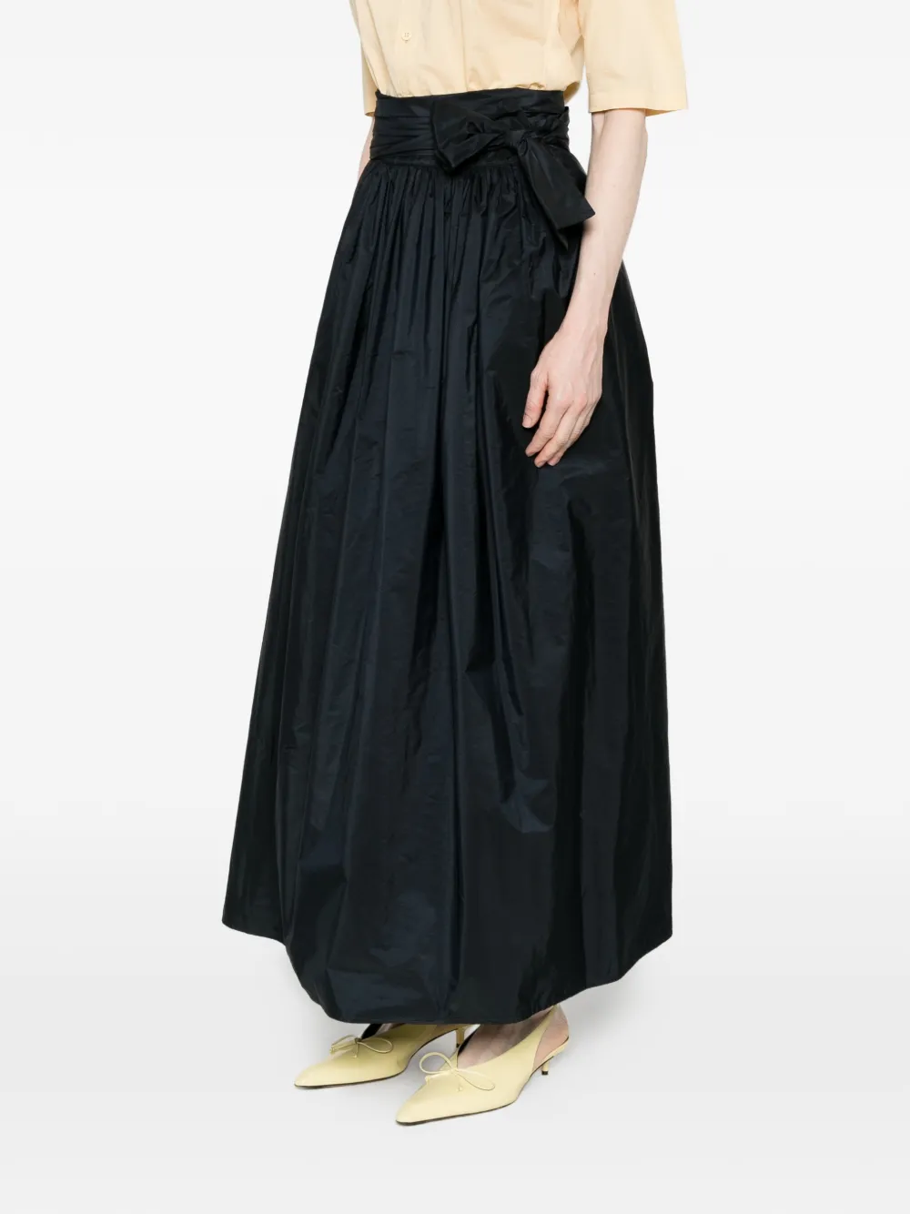  Co.go Tie-fastening Maxi Skirt - Blue 