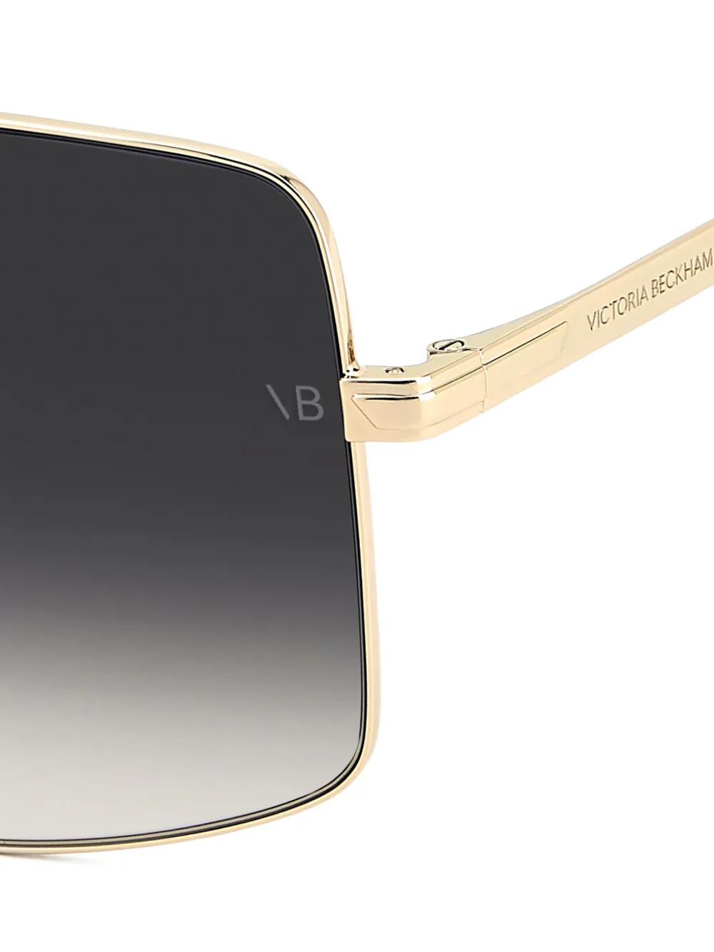  Victoria Beckham Eyewear Pilot-frame Sunglasses - Gold 