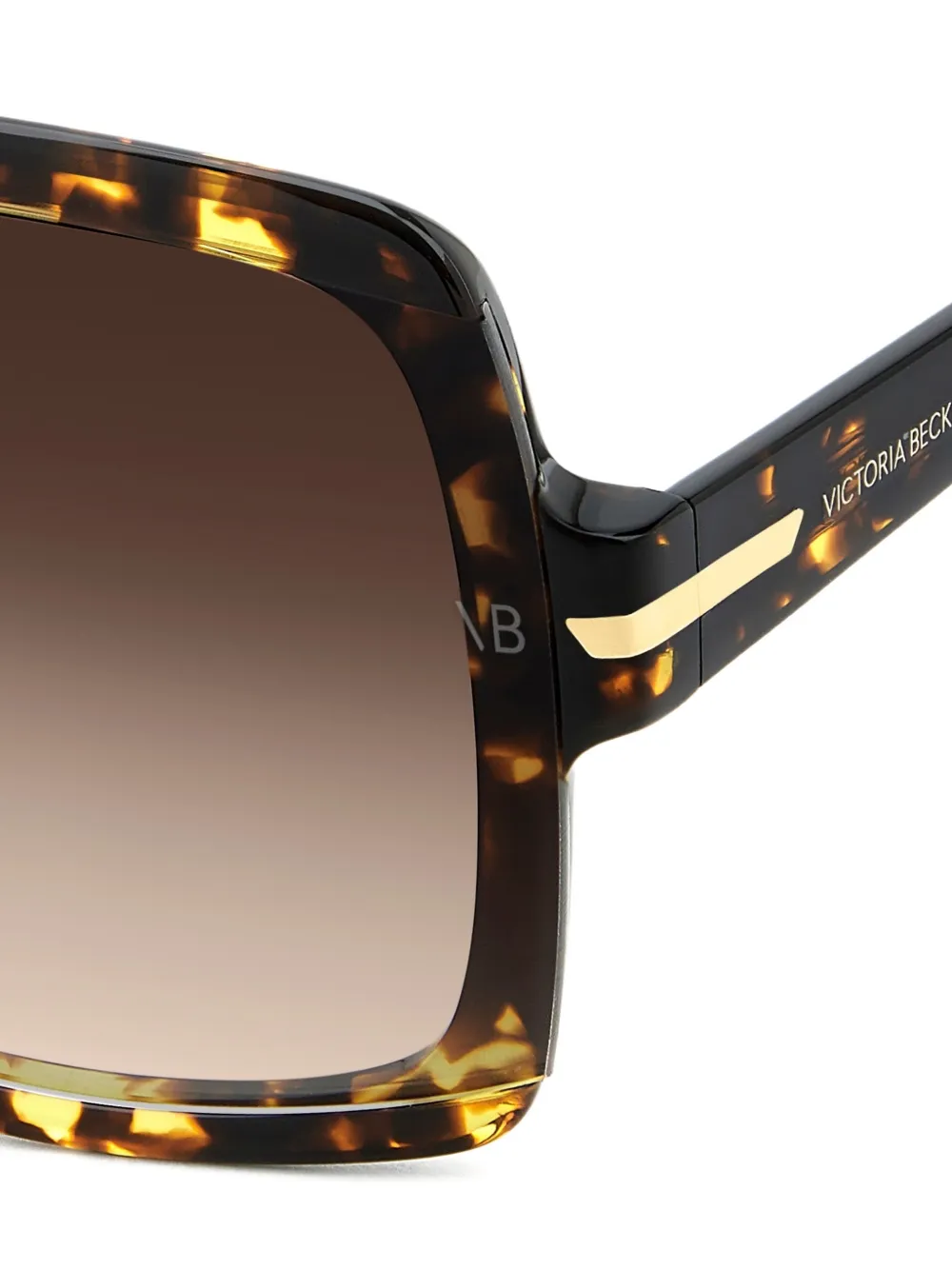  Victoria Beckham Eyewear Pilot-frame Sunglasses - Brown 