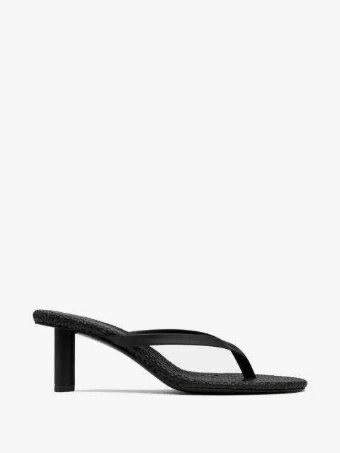 St. Agni woven thong heeled sandals