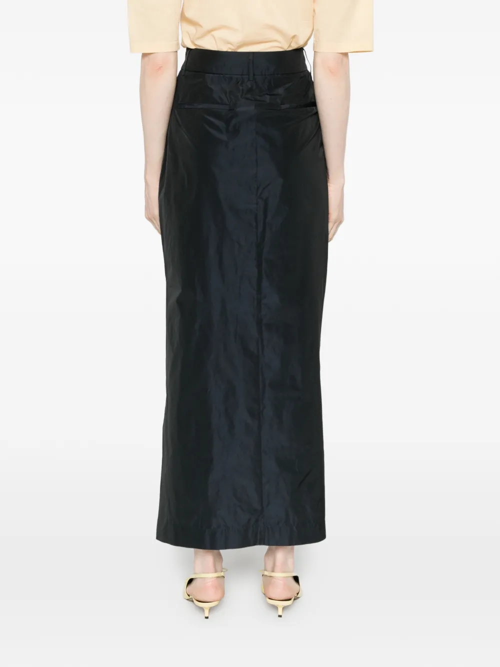 CO.GO Maxi-rok met riemlus Blauw
