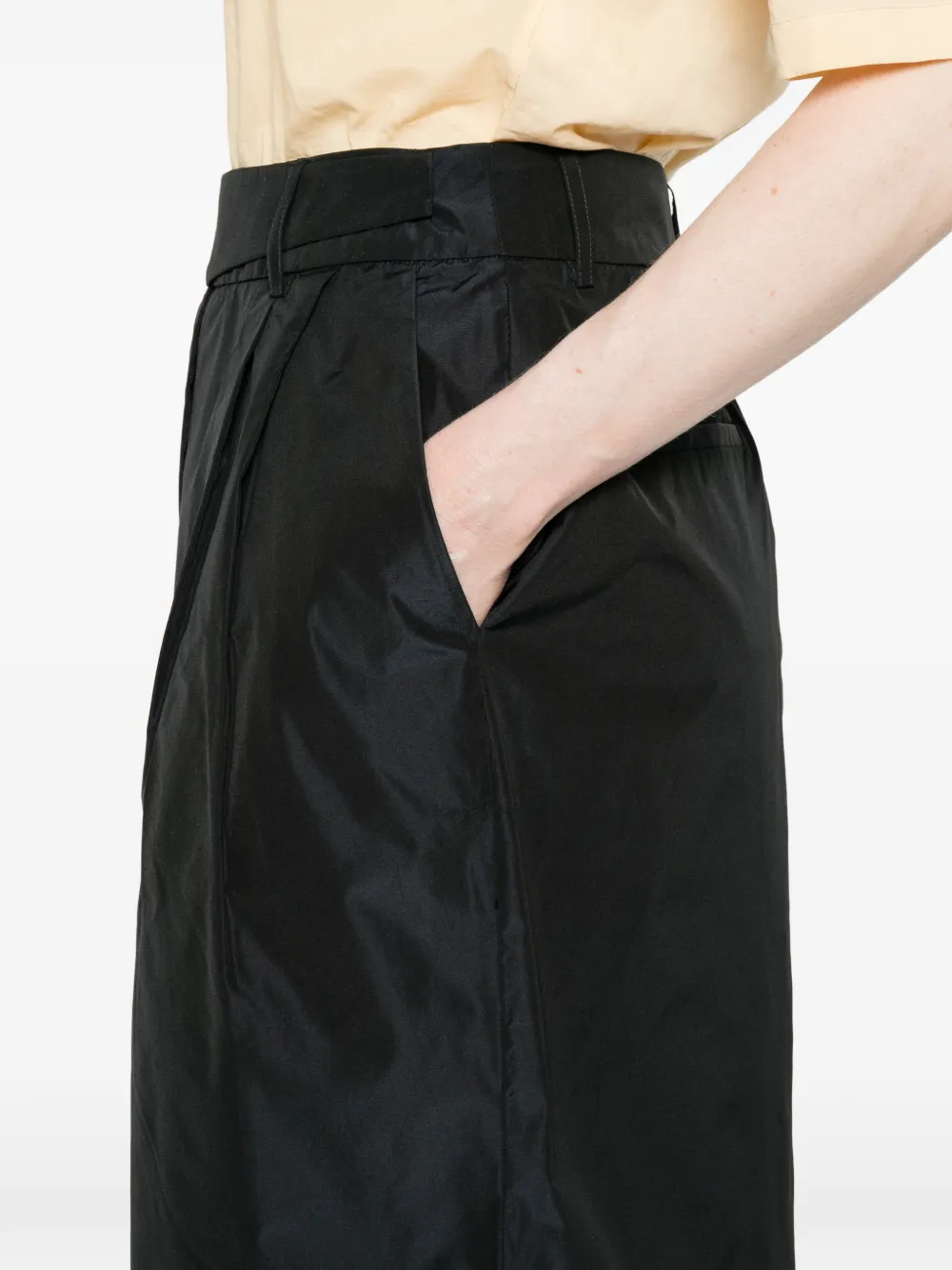 CO.GO Maxi-rok met riemlus Blauw