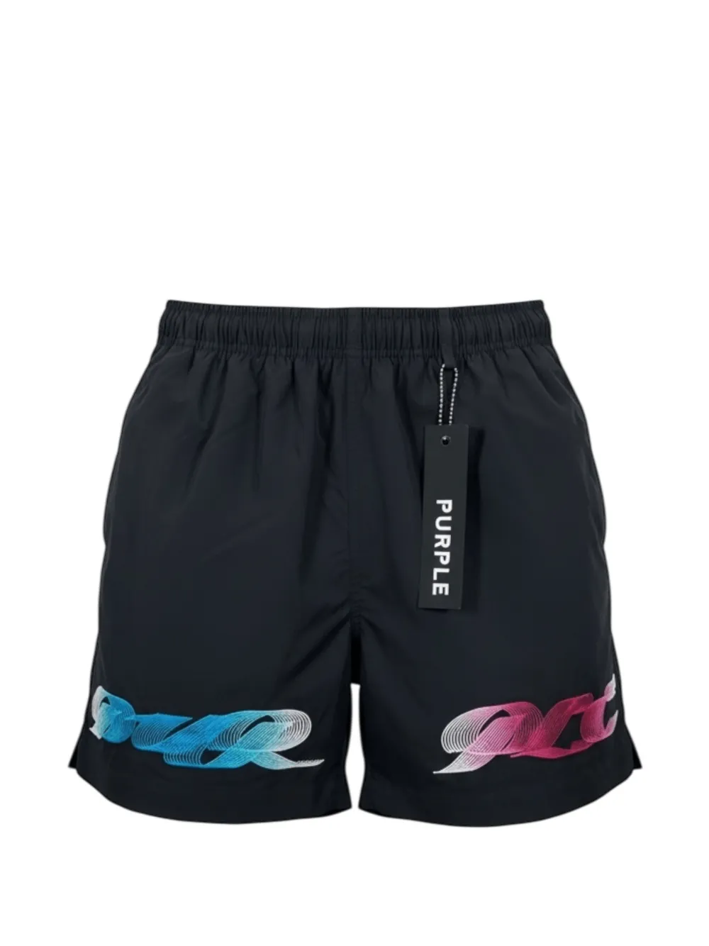Purple Brand logo-print short - Nero