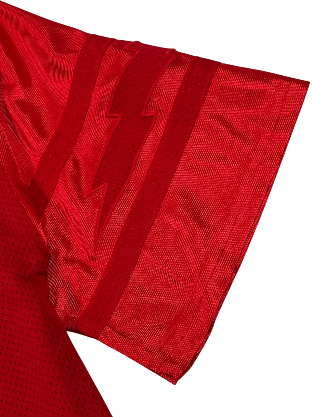 RHUDE Voetbalshirt met bliksemflits Rood