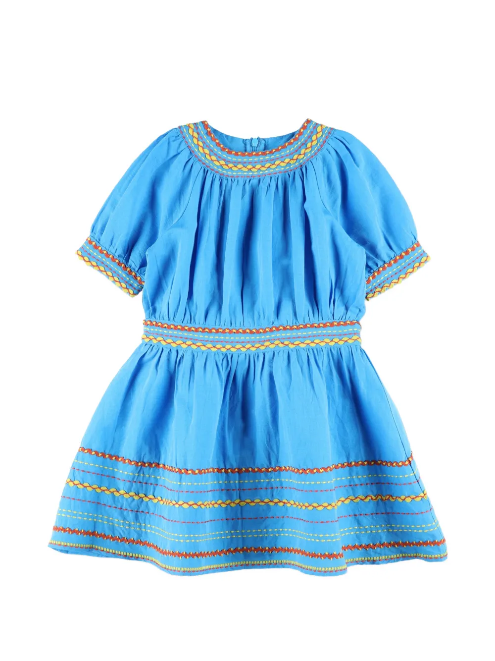 Stella McCartney Kids embroidered dress - Blue