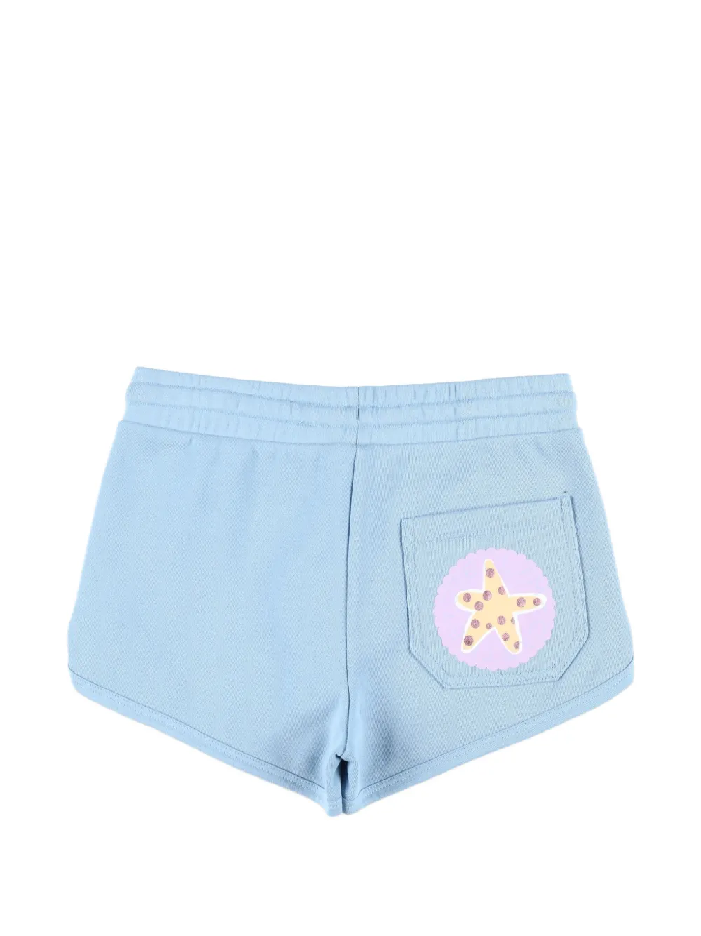  Stella Mccartney Kids Drawstring Starfish-print Shorts - Blue 