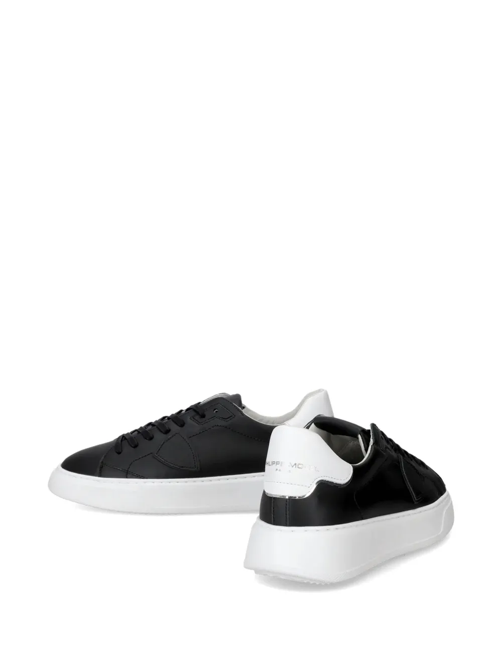 Philippe Model Paris contrasting-trim sneakers Zwart