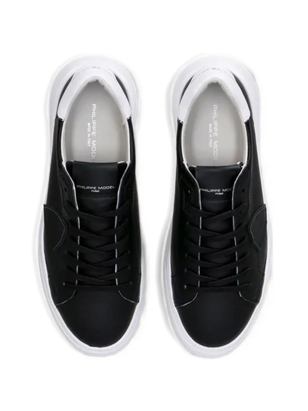 Philippe Model Paris contrasting-trim sneakers Zwart