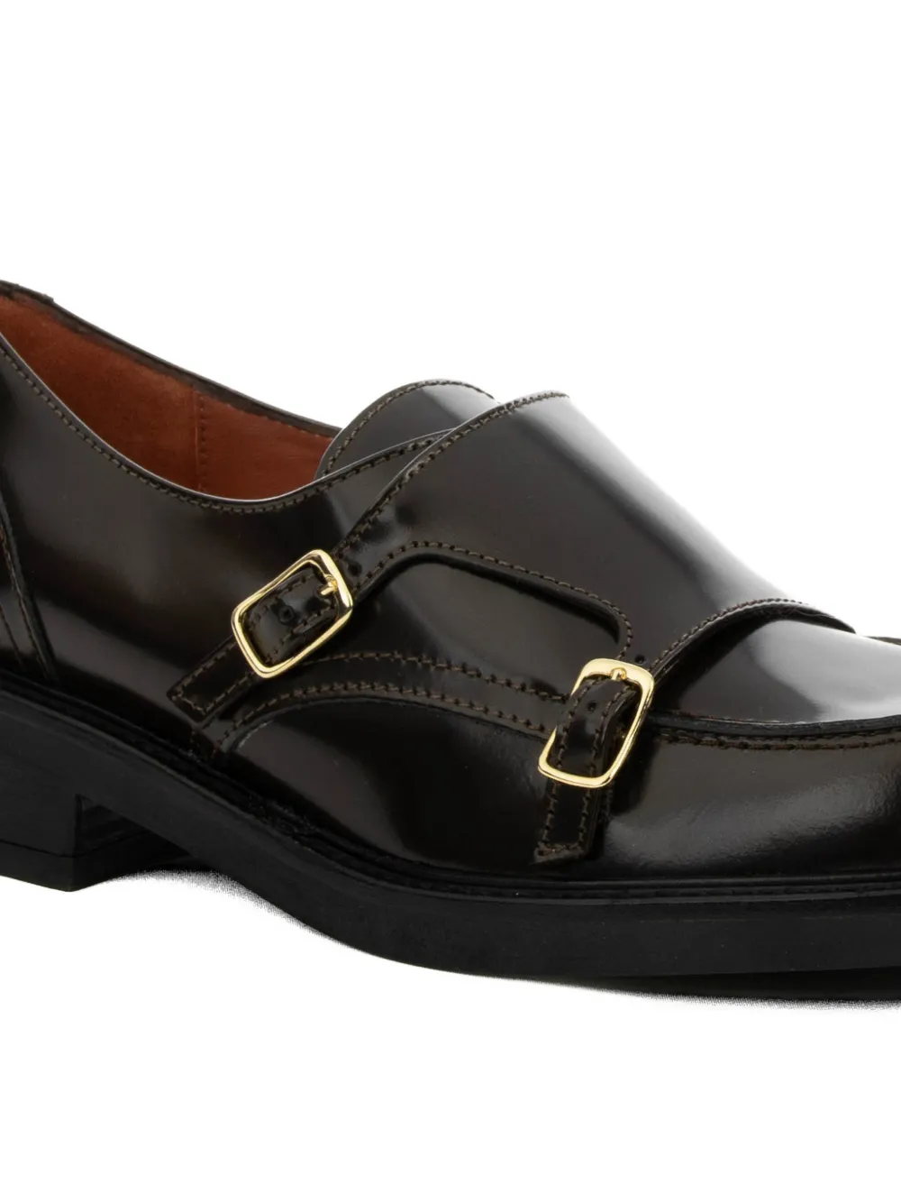 Buckled Leather Loafers