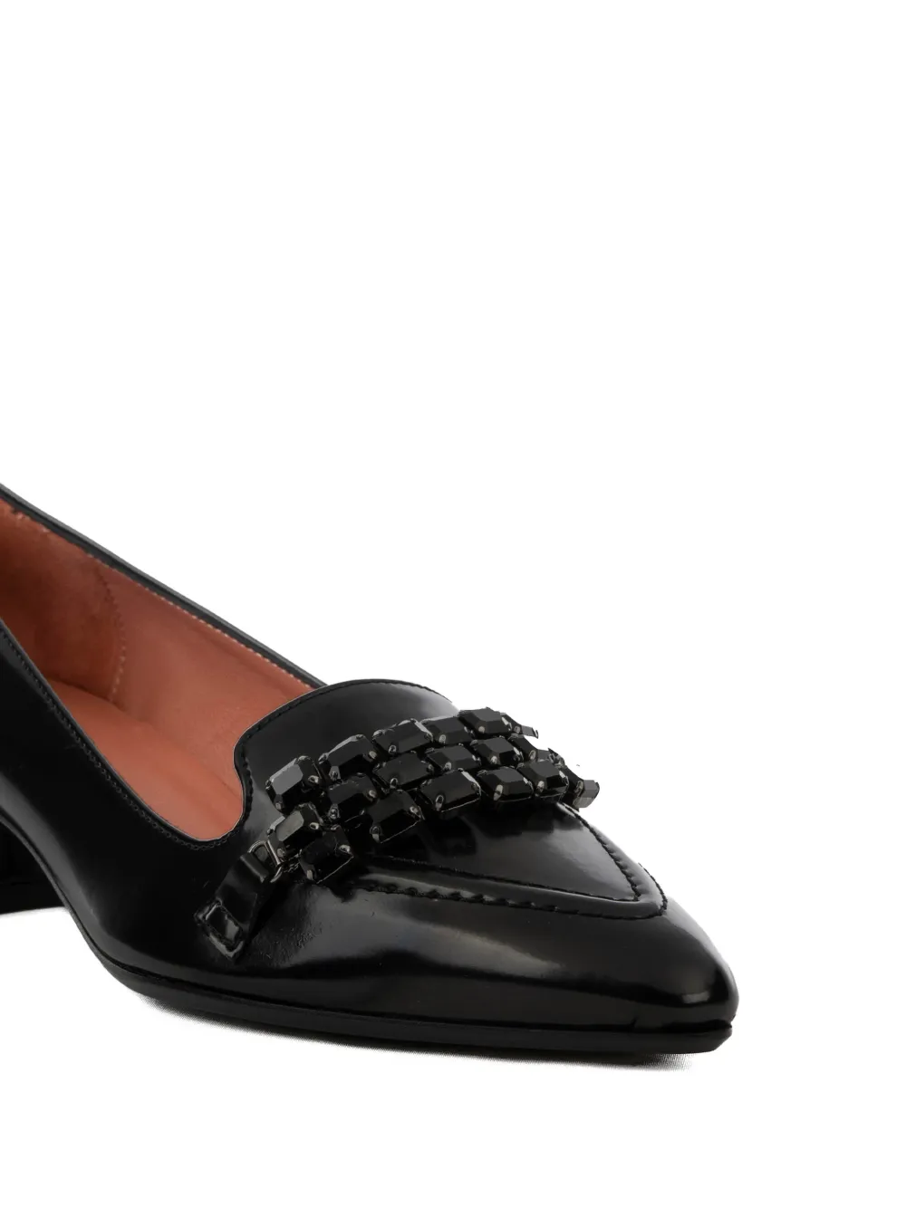 Poented Leather Pumps