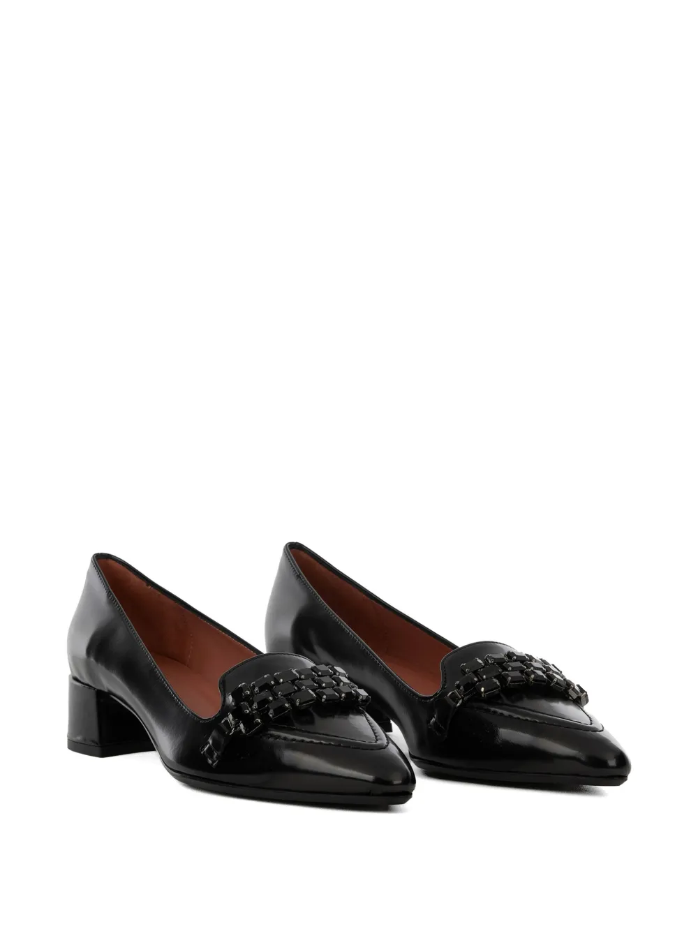 Poented Leather Pumps