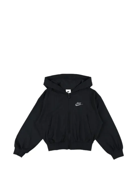 Nike Kids hoodie texturizada con cierre