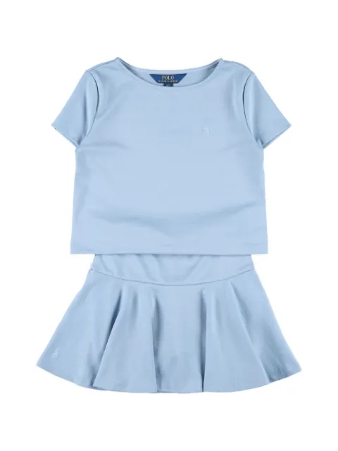 POLO RALPH LAUREN KIDS set de falda con pliegues