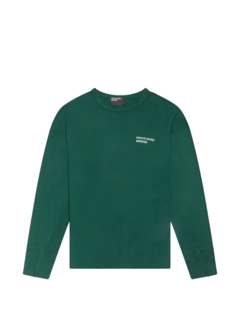 Enfants Riches Déprimés waffle-knit distressed sweatshirt