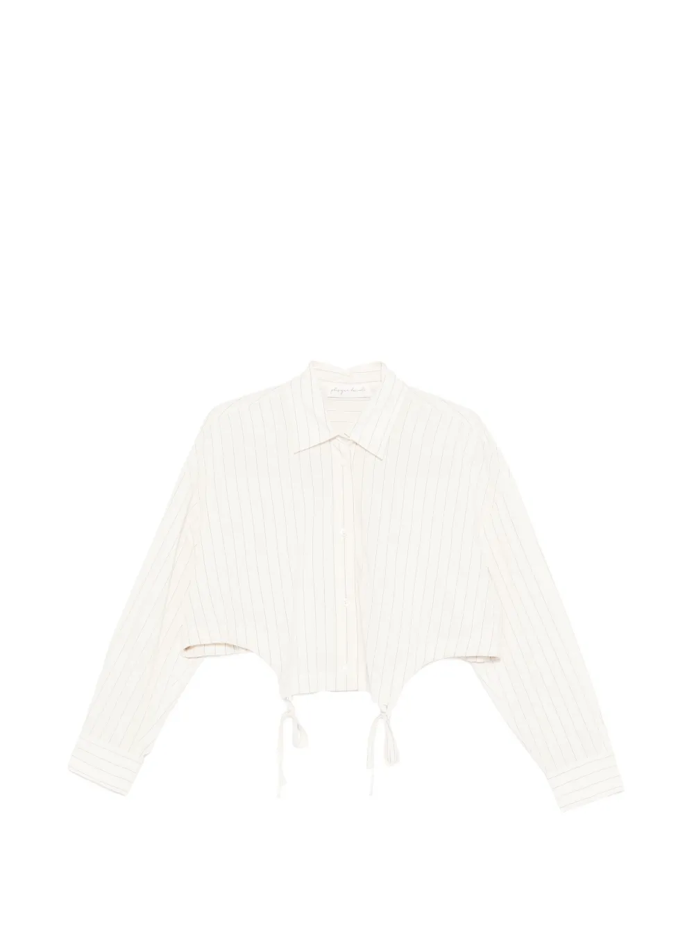 Phisique Du Role Camicia a righe con lacci - Toni neutri