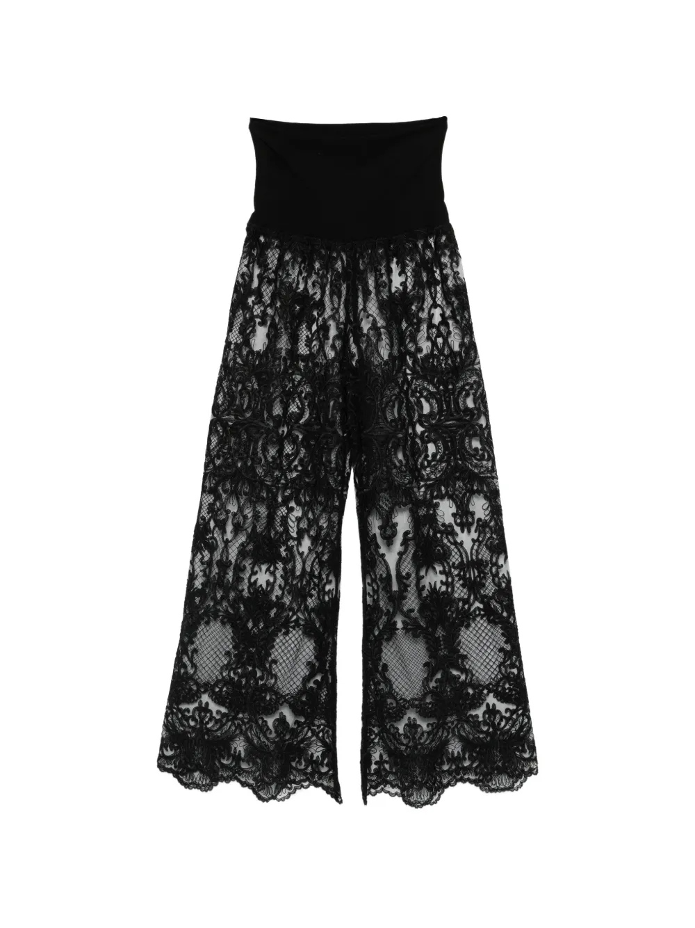 Maurizio Braschi lace trousers - Nero