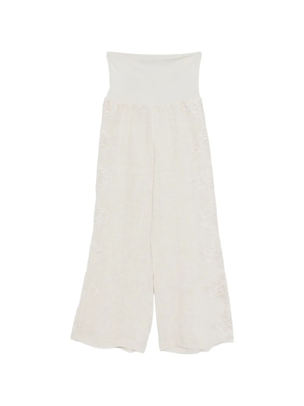 Maurizio Braschi lace-detail trousers - Toni neutri