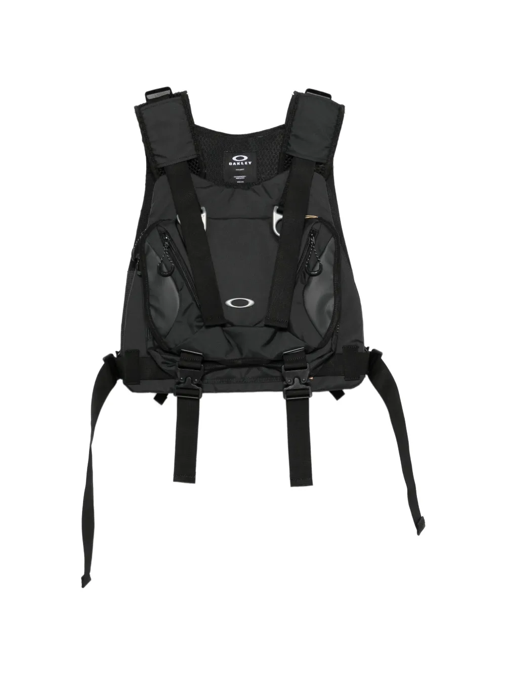 Oakley multi-pocket buckled vest - Schwarz