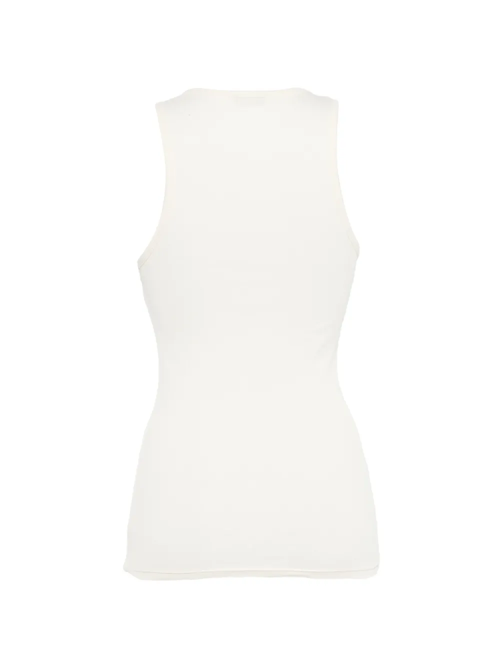 WARDROBE.NYC Geribbelde tanktop Beige