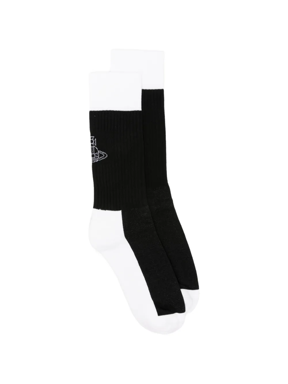 Vivienne Westwood Orb-logo Socks In Black