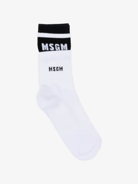 MSGM Kids logo socks
