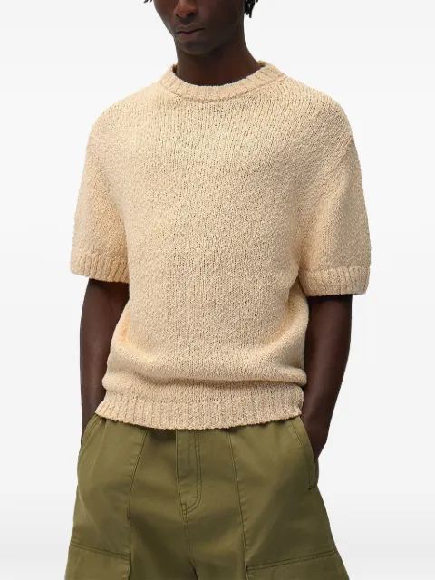 Arte Antwerp back-graphic short-sleeved sweater