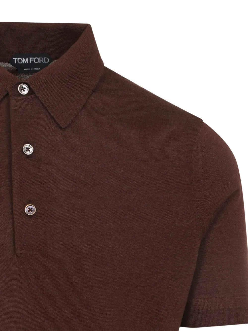 TOM FORD Kasjmier poloshirt Bruin