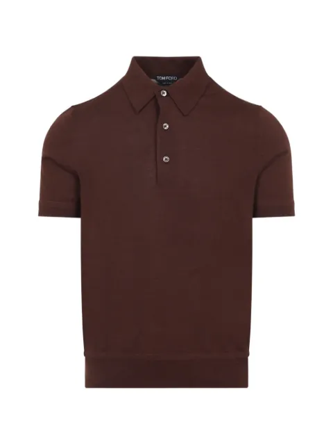 TOM FORD playera tipo polo de cachemira
