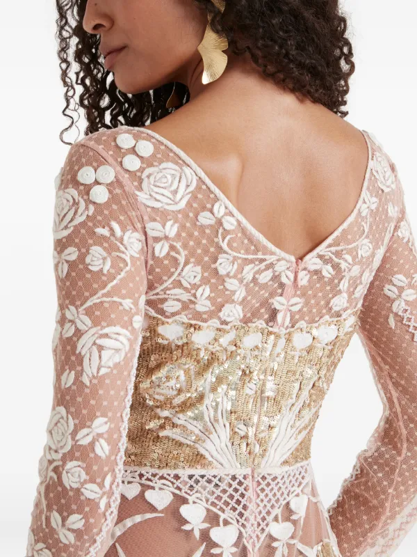 temperley london embroidered dress Temperley London Embroidered Dress Size S