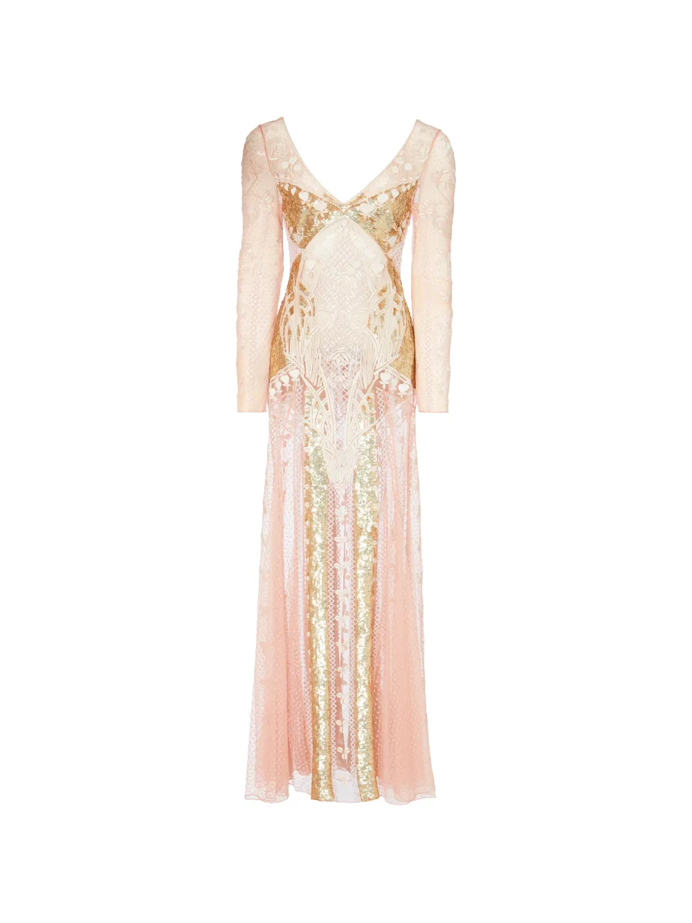 Temperley London Gigi embroidered maxi dress - Rosa