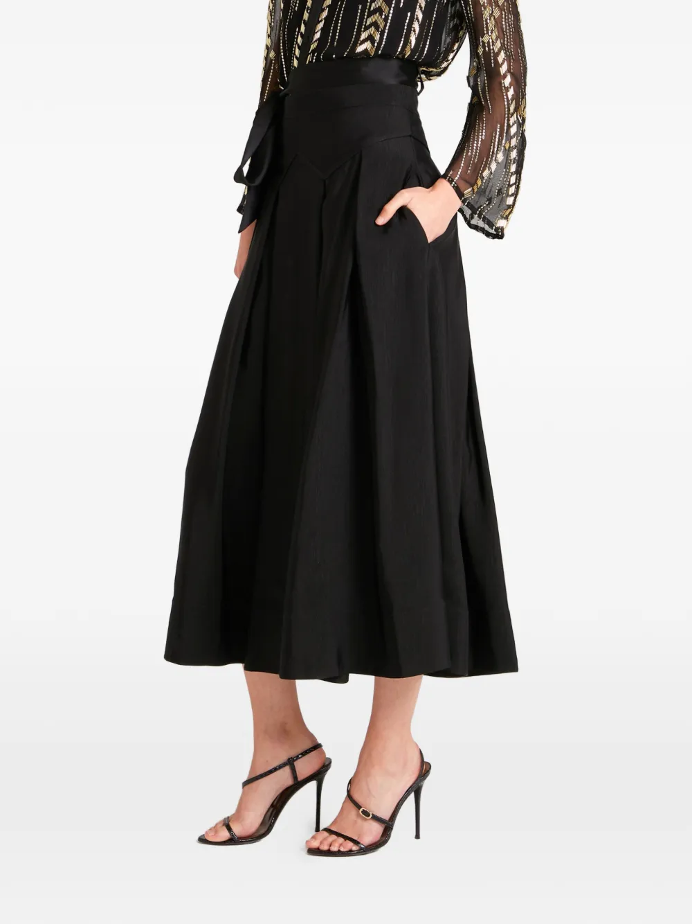 Temperley London Elodie midi-rok Zwart