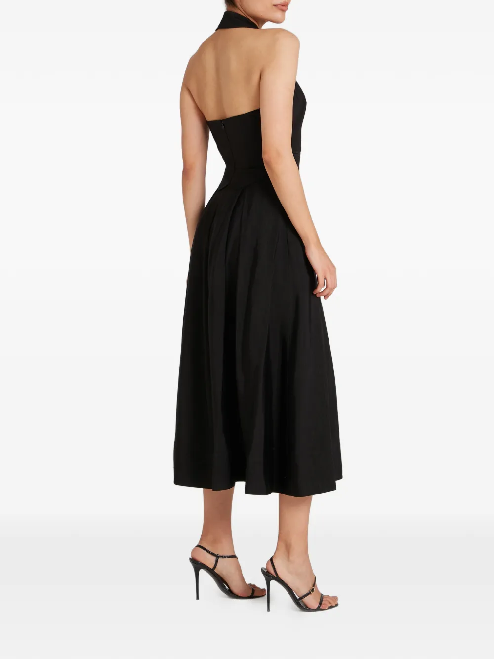 Temperley London Elodie halterjurk Zwart