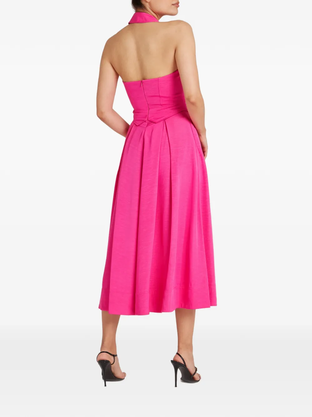 Halter Pleated Dress