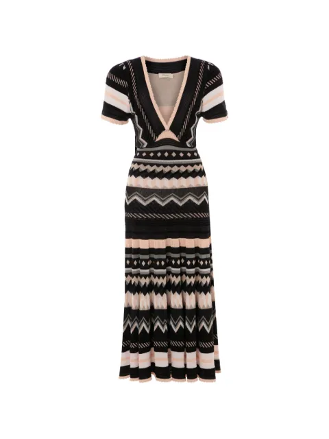 Temperley London robe mi-longue Meryl à col v