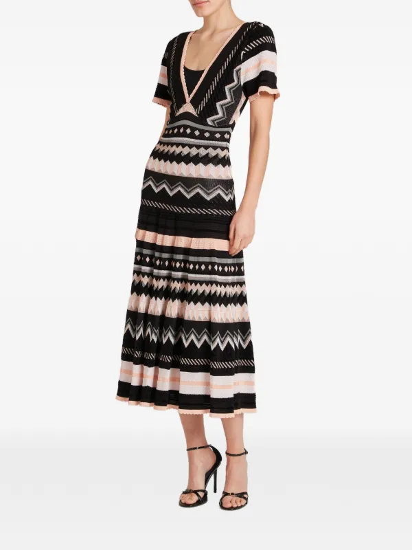 temperley london midi dress Temperley London - Peacock Midi Dress - Black