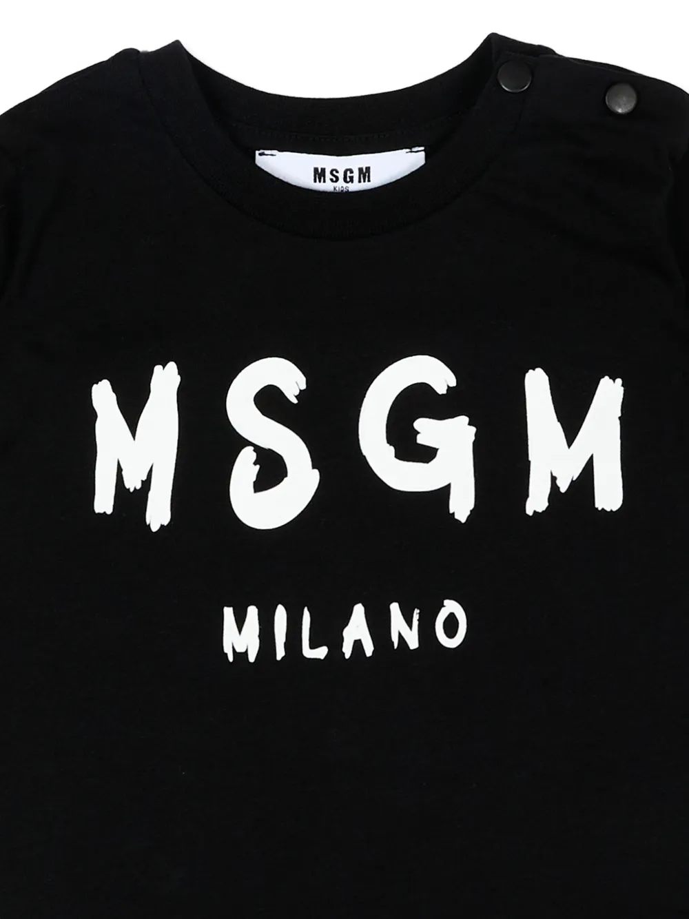  Msgm Kids Logo-print T-shirt - Black 