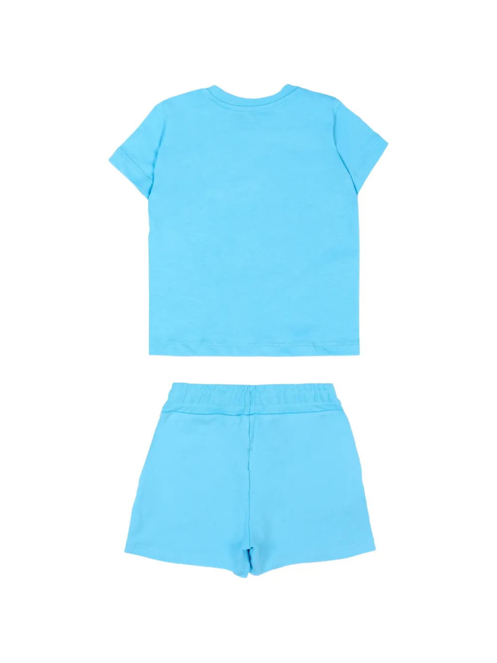 MSGM Kids T-shirt en shorts met logoprint Blauw