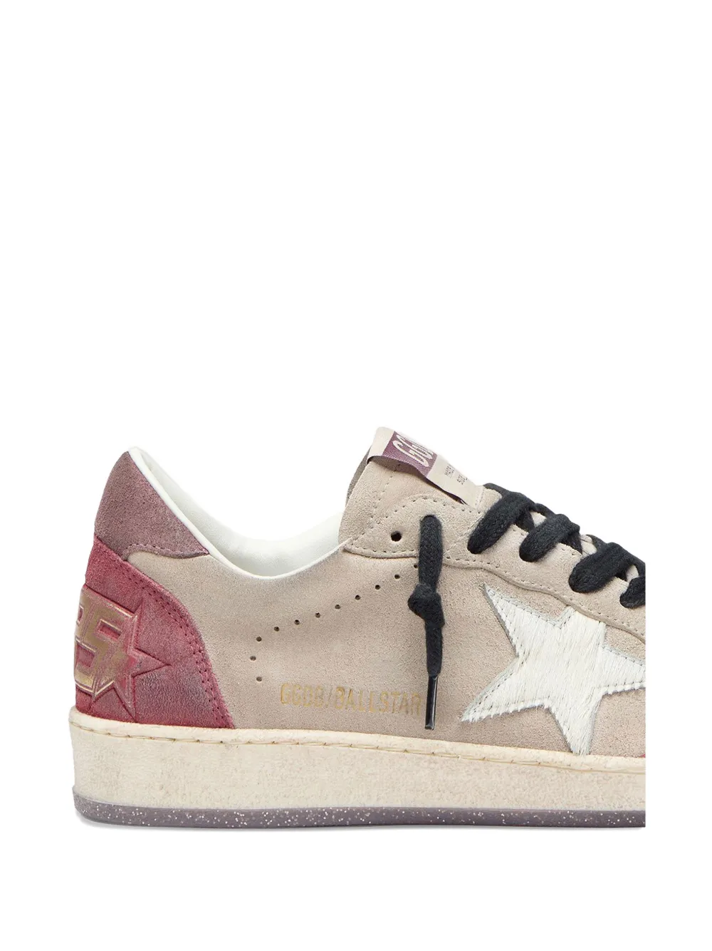Golden Goose Suède sneakers met ster Beige