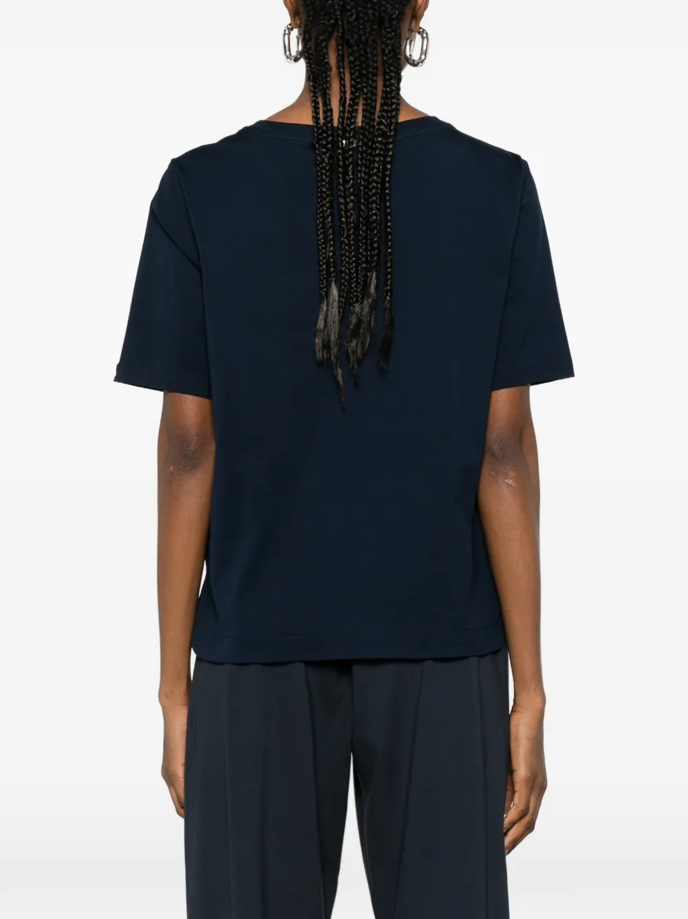 Herno T-shirt met ronde hals Blauw