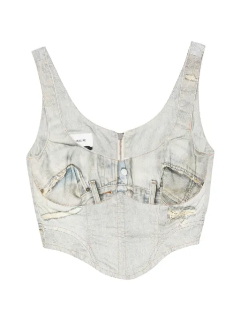 Haikure V-neck sleeveless top