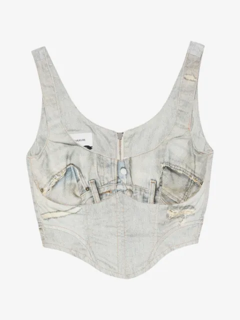 Haikure V-neck sleeveless top