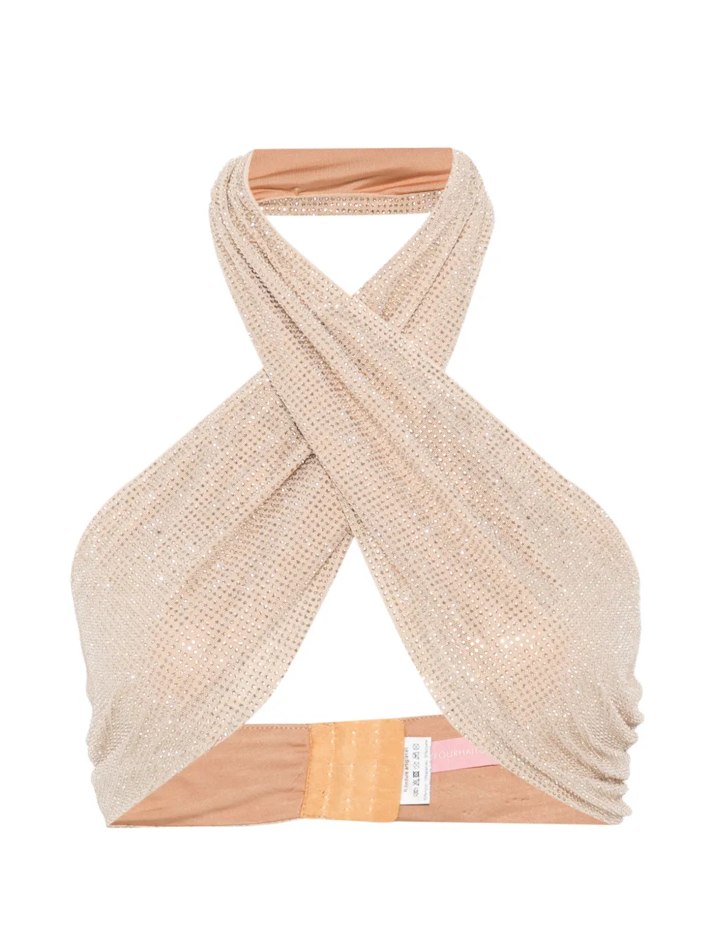 TWENTY FOURHAITCH crossover top - Toni neutri