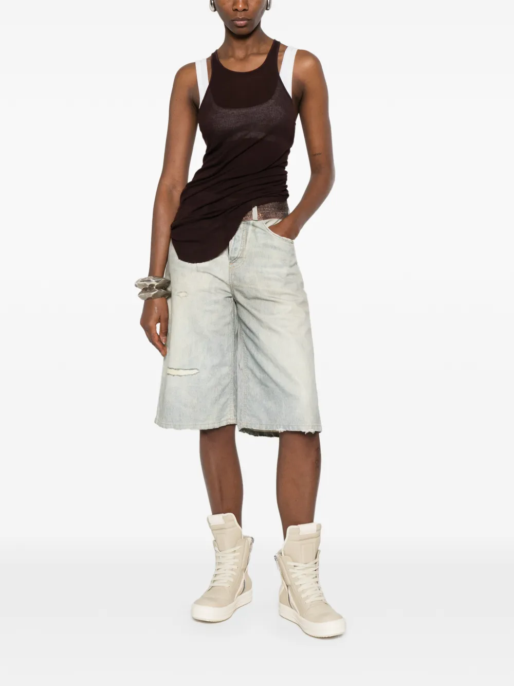  Haikure Shorts Con Stampa - Blu 