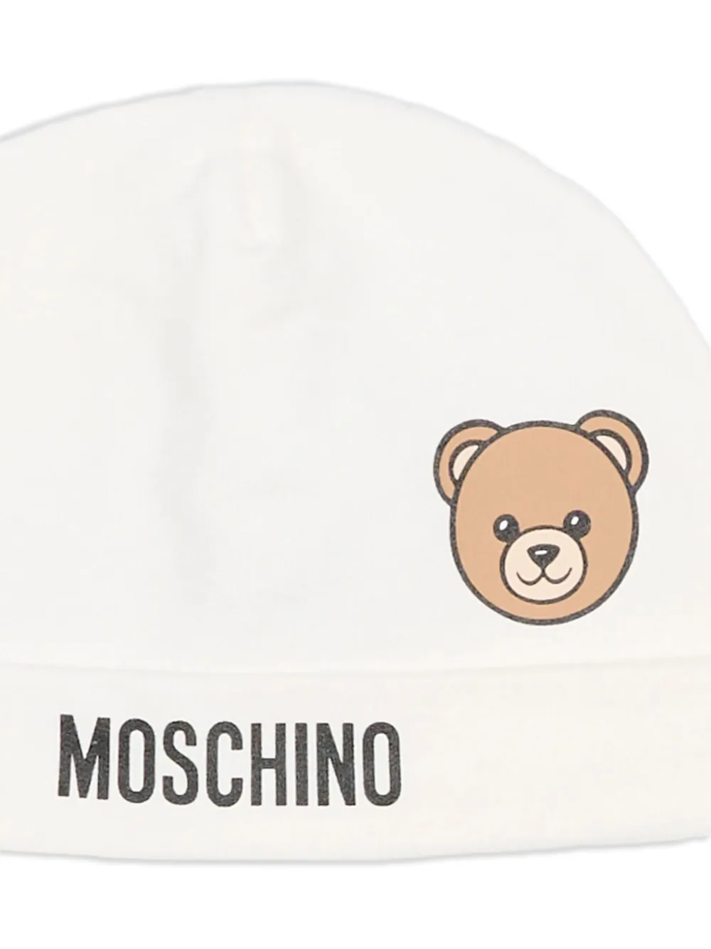 Moschino Kids Muts met teddybeerlogo Wit