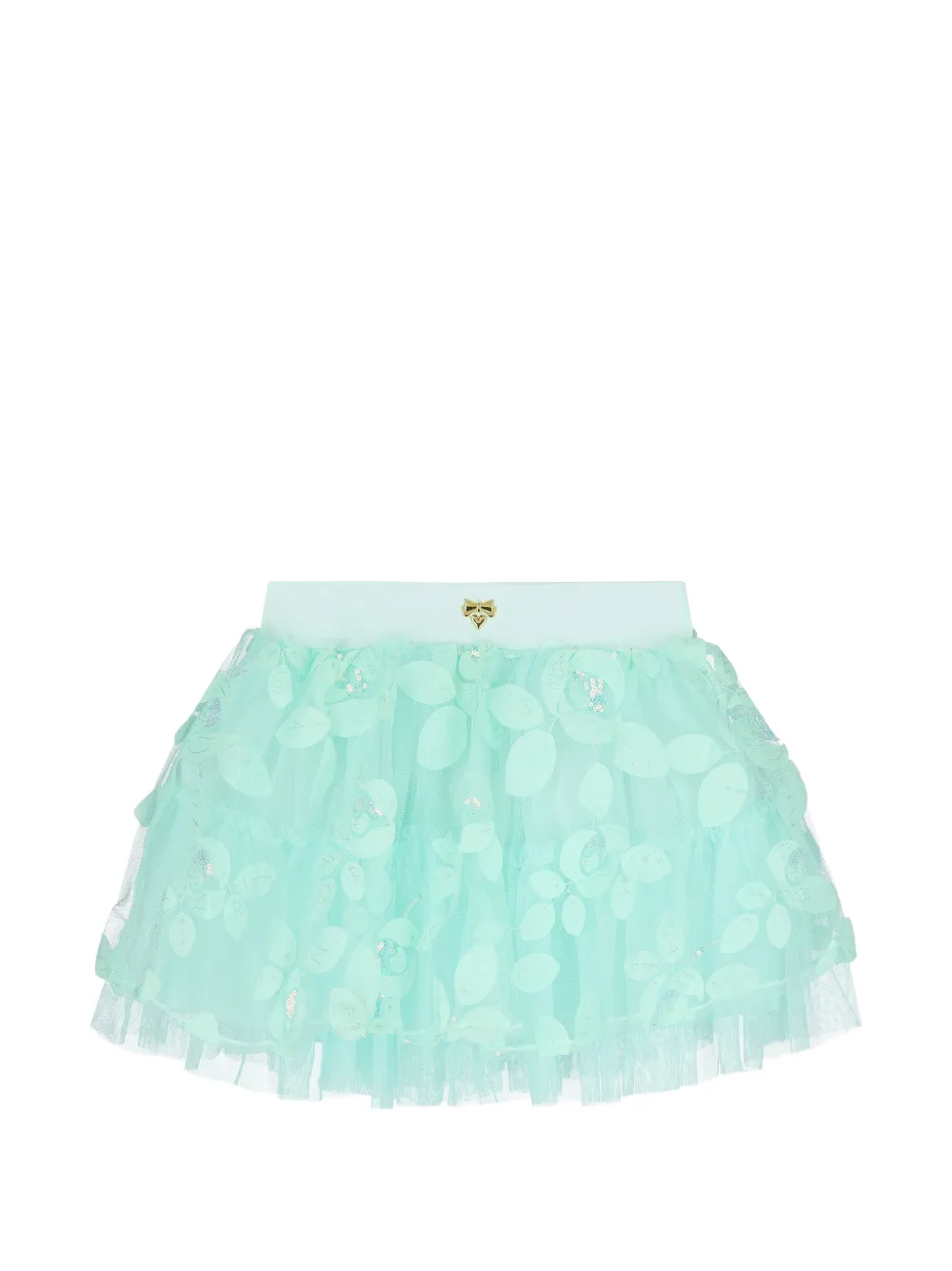ANGEL'S FACE KIDS leaf-embellishment skirt - Verde