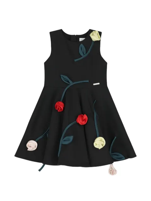 JESSIE AND JAMES KIDS floral-appliqué dress
